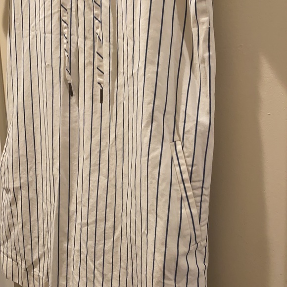 Madewell Harbor Lace-Up Striped Shift Dress Size S - Picture 8 of 9